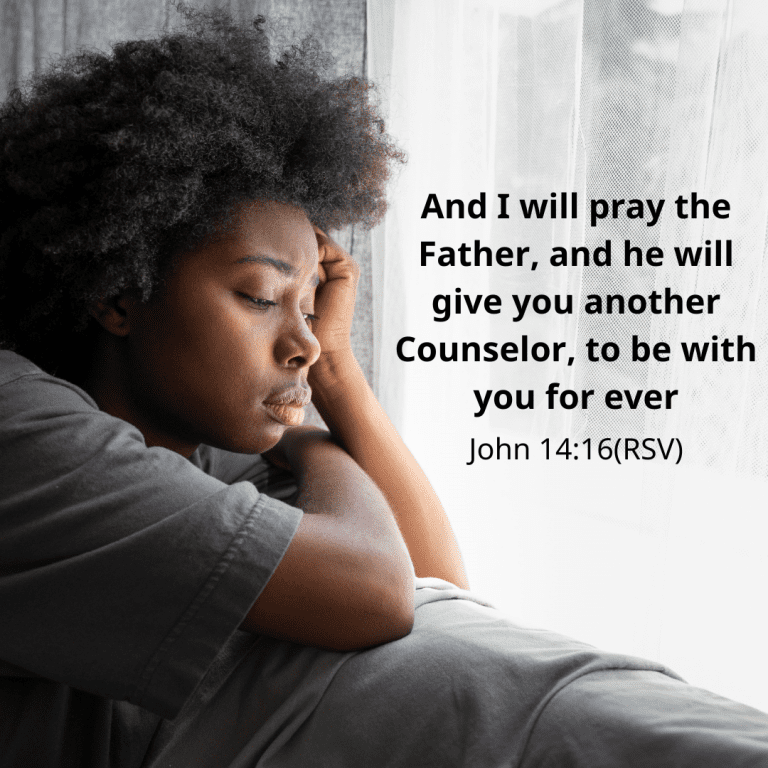 And I will pray the Father, and he will give you another Counselor, to be with you for ever