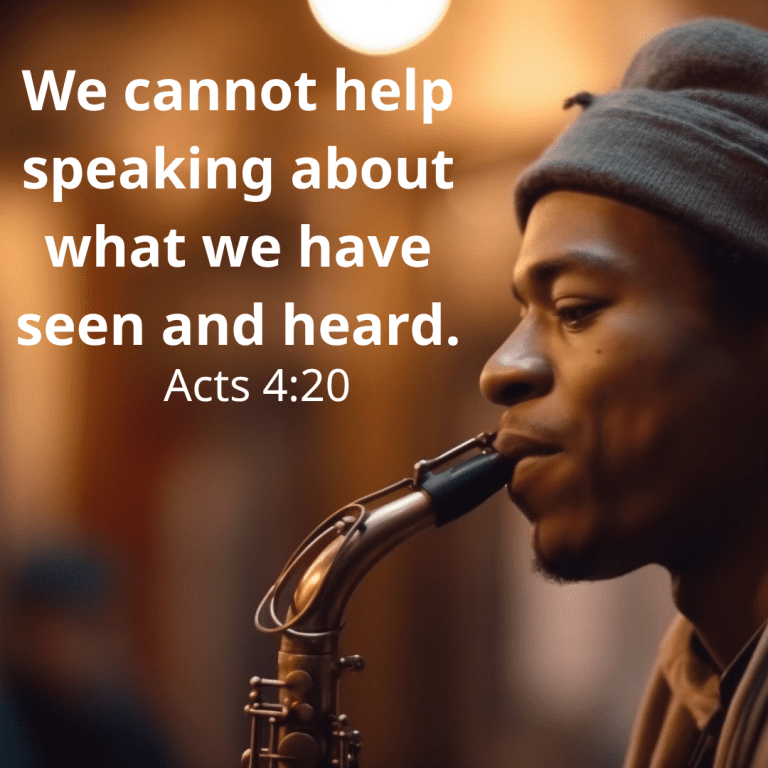 We cannot help speaking about what we have seen and heard.