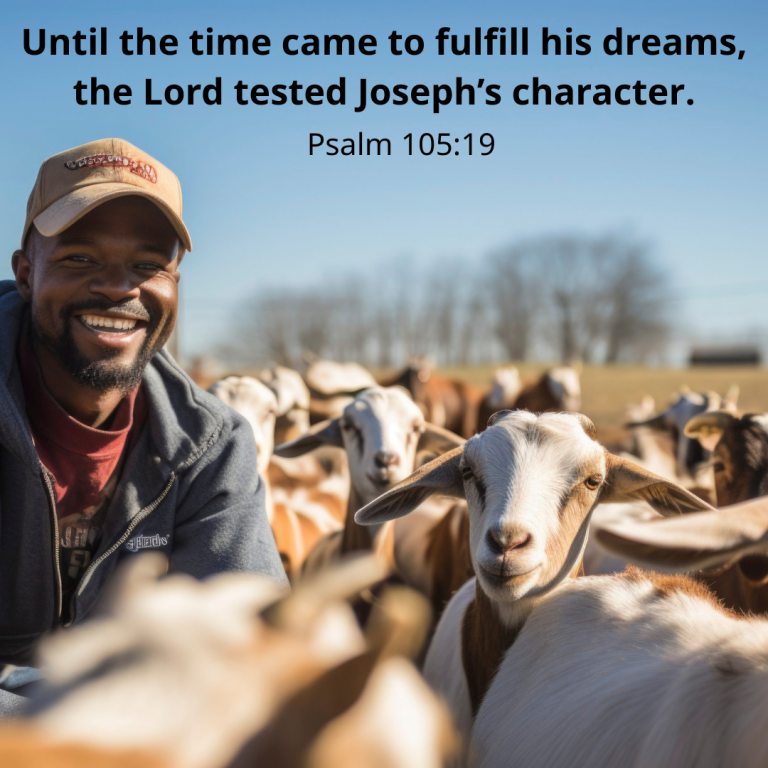 Until the time came to fulfill his dreams, the Lord tested Joseph’s character.